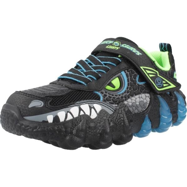 Buty SKECHERS SAURUS LIGHTS 2.0 Czarny. Niebieskie trekkingi Skechers, z materiału, trekkingowe. Za 290.00 zł.
