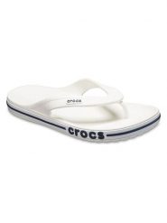 Crocs Japonki w kolorze białym rozmiar: 37/38. Białe klapki Crocs, bez wzorów, bez obcasa. Za 93.07 zł.