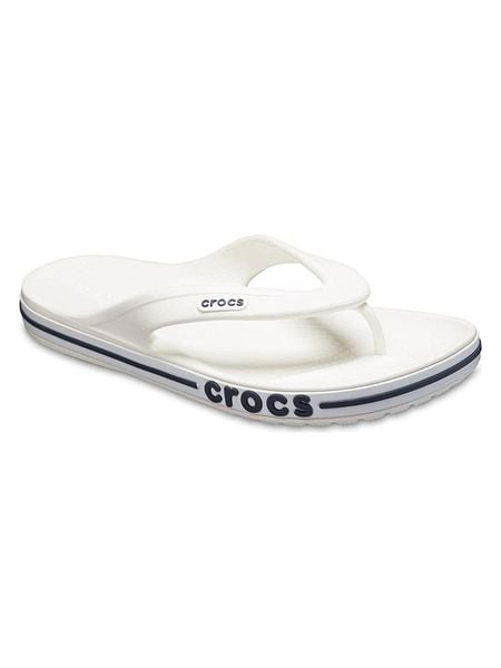 Crocs Japonki w kolorze białym rozmiar: 37/38. Białe klapki Crocs, bez wzorów, bez obcasa. Za 86.95 zł.