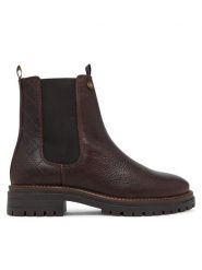 Barbour Sztyblety Evie LFO0575BR96 Brązowy. Brązowe botki Barbour, bez wzorów, ze skóry, bez obcasa, na płaskiej podeszwie, bez zapięcia. Za 839.99 zł.
