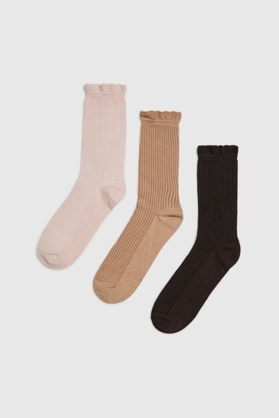 Skarpety 3-pack. Skarpety MOODO, bez wzorów, z bawełny. Za 39.99 zł.