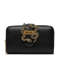 Portfel Just Cavalli. Czarne portfele Just Cavalli, bez wzorów. Za 374.99 zł.