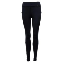 Damskie legginsy jeździeckie z pełną przyczepnością Premiere Bouvardia. Czarne legginsy PREMIERE, bez wzorów, z elastanu. Za 211.50 zł.