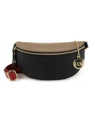 Mia Tomazzi Skórzana saszetka "Perugino" w kolorze beżowo-czarnym - 23 x 13 x 2 cm rozmiar: onesize. Brązowe torby na ramię Mia Tomazzi, bez wzorów, z materiału, sportowe, przez ramię, bez dodatków. Za 152.99 zł.