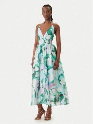 Bardot Sukienka koktajlowa Arletha Halter 59963DB1 Zielony Regular Fit. Zielone sukienki Bardot, bez wzorów, z syntetyku, wizytowe, bez kołnierzyka, bez ramiączek. Za 819.99 zł.