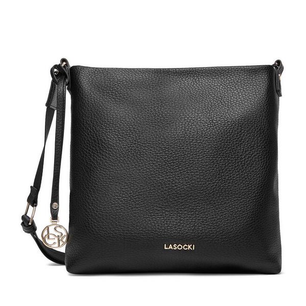 Torebka Lasocki. Czarne listonoszki Lasocki, bez wzorów, bez dodatków. Za 169.99 zł.