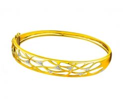 Bransoletka z żółtego złota z diamentami - 0,05 ct - próba 585. Żółte bransoletki Apart, z diamentem, złote. Za 10,990.00 zł.