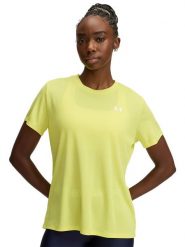 Under Armour Koszulka sportowa w kolorze żółtym rozmiar: M. Żółte koszulki sportowe Under Armour, bez wzorów, z materiału, bez ramiączek, outdoorowe. Za 101.47 zł.