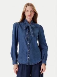 United Colors Of Benetton Koszula jeansowa 5RZKDQ0BE Niebieski Regular Fit. Niebieskie koszule United Colors of Benetton, m, bez wzorów, z bawełny, bez kołnierzyka, bez ramiączek. Za 189.99 zł.