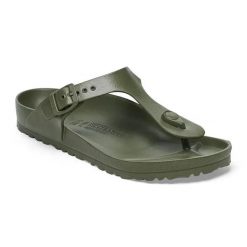 Birkenstock Gizeh EVA Japonki unisex. Zielone klapki Birkenstock, bez wzorów, bez obcasa. Za 189.99 zł.
