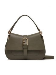 Furla Torebka Flow Mini Top Handle WB01032-BX2045-2810S-1007 Zielony. Zielone torebki klasyczne Furla, bez wzorów, ze skóry, bez dodatków. Za 1,899.00 zł.