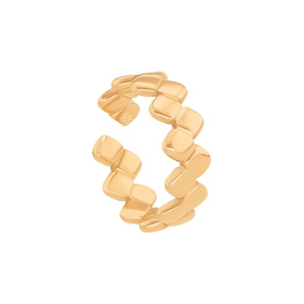 Pierścionek Snake wąski, pozłacany. Żółte pierścionki Lilou, pozłacane. Za 119.00 zł.