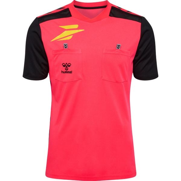 Koszulka Hummel FFHB New Referee. Czerwone bluzki Hummel, bez wzorów, sportowe, bez kołnierzyka, bez ramiączek. Za 255.50 zł.