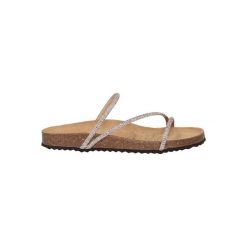 Sandały GEOX D BRIONIA R Złoty. Żółte sandały Geox, bez wzorów, ze skóry, sportowe, bez obcasa, bez zapięcia. Za 291.99 zł.