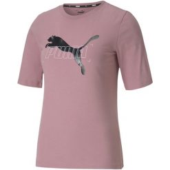 Koszulka Puma Nu-tility T-shirt, Kobiety. Fioletowe koszulki sportowe Puma, bez wzorów, z bawełny, bez ramiączek. Za 190.00 zł.
