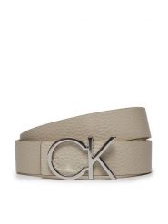 Calvin Klein Pasek Damski K60K611904 Beżowy. Brązowe paski Calvin Klein, bez wzorów, ze skóry. Za 149.99 zł.