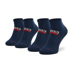 Skarpety krótkie Levi's®. Niebieskie skarpety bez wzorów. Za 39.99 zł.