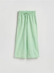 Spodnie od piżamy - zielony. Zielone piżamy Reserved, bez wzorów, z bawełny, bez ramiączek. Za 79.99 zł.