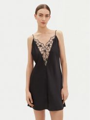 Chantelle Koszula nocna Pulp Lush C22TW5 Czarny Regular Fit. Czarne koszule nocne Chantelle, xl, bez wzorów, z syntetyku, bez ramiączek. Za 179.99 zł.