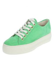 Paul Green Skórzane sneakersy w kolorze zielonym rozmiar: 38. Zielone trampki Paul Green, bez wzorów, ze skóry, bez zapięcia. Za 288.52 zł.