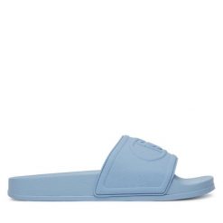 Klapki Liu Jo. Niebieskie klapki Liu Jo, bez wzorów, bez obcasa. Za 179.99 zł.