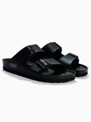 Sunbay Klapki "Trefle" w kolorze czarnym rozmiar: 37. Czarne klapki Sunbay, bez wzorów, z otwartym noskiem, bez obcasa. Za 127.65 zł.