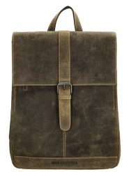 HIDE & STITCHES Skórzany plecak w kolorze khaki - 25,5 x 32,5 x 12 cm rozmiar: onesize. Brązowe plecaki HIDE & STITCHES, bez wzorów, z materiału. Za 292.45 zł.
