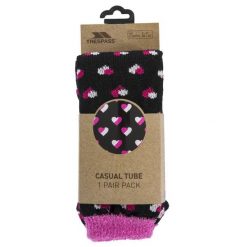 Trespass Inverso - Skarpetki z podszewką w stylu Casual czarne serca. Białe skarpety Trespass, bez wzorów. Za 192.99 zł.