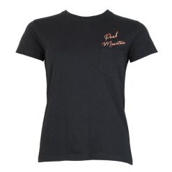 Koszulka damska Peak Mountain Ajojo. Czarne bluzki Peak Mountain, bez wzorów, casualowe, bez kołnierzyka, bez ramiączek. W wyprzedaży za 113.00 zł.