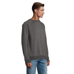 Bluza Unisex Space Melange Dla Dorosłych. Szare bluzy SOL'S, l, bez wzorów, z bawełny, z kapturem. Za 117.99 zł.