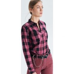 Koszula w kratę - Pomarańczowy. Koszule Cropp. W wyprzedaży za 29.99 zł.