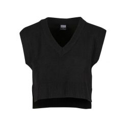 Damski sweter z dzianiny Urban Classics Soft. Czarne swetry Urban Classics, na zimę, bez wzorów, z dzianiny, bez ramiączek. Za 191.00 zł.