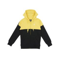 Bluza z kaptur na co dzień na siłownię. Żółte bluzy LEONE 1947 APPAREL, bez wzorów, z bawełny, bez kaptura. W wyprzedaży za 101.80 zł.