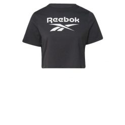 T-shirt treningowy damski Reebok H62527. Czarne t-shirty Reebok, bez wzorów, bez kołnierzyka, bez ramiączek. Za 69.00 zł.