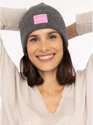 Zwillingsherz Czapka "Zwillingsherz" w kolorze antracytowym rozmiar: onesize. Czarne czapki Zwillingsherz, bez wzorów, z materiału. Za 150.02 zł.