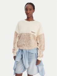 Roxy Bluza ERJFT05040 Beżowy Relaxed Fit. Brązowe bluzy Roxy, xs, bez wzorów, z bawełny, bez kaptura. Za 299.99 zł.