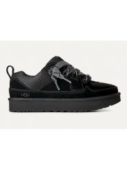 UGG Sneakersy "Lowmel" w kolorze czarnym rozmiar: 39. Czarne trampki UGG, bez wzorów, ze skóry, bez zapięcia. Za 529.58 zł.