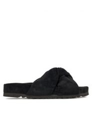 DeeZee Klapki CT1113-6 Czarny. Czarne klapki DeeZee, bez wzorów, z syntetyku, bez obcasa. Za 83.99 zł.