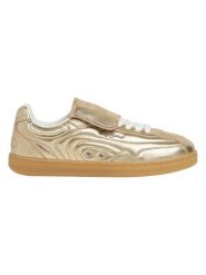Pepe Jeans FOOTWEAR Skórzane sneakersy w kolorze złotym rozmiar: 40. Żółte trampki Pepe Jeans FOOTWEAR, bez wzorów, z jeansu, bez zapięcia. Za 159.21 zł.
