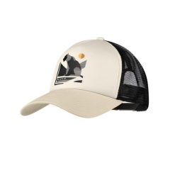 Czapka z daszkiem Buff Trucker Cap - mook cream. Brązowe czapki Buff, bez wzorów, z bawełny. Za 125.95 zł.