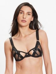 Bluebella Biustonosz z fiszbiną Sawyer 41140 Czarny. Czarne biustonosze BlueBella, bez wzorów, z syntetyku. Za 139.99 zł.