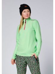 Chiemsee Bluza polarowa w kolorze zielono-różowym rozmiar: S. Zielone bluzy Chiemsee, s, bez wzorów, z polaru, bez kaptura. Za 109.26 zł.