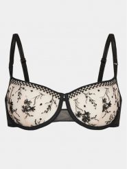 Passionata Biustonosz balkonetka Suzy P41RM5 Czarny. Czarne biustonosze Passionata, bez wzorów, z syntetyku. Za 149.99 zł.