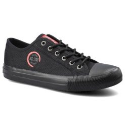 Czarne Trampki Big Star Damskie Wygodne Obuwie. Czarne trampki Big Star, bez wzorów, z gumy, bez zapięcia. Za 89.99 zł.