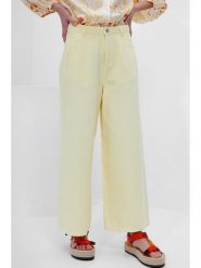 Josephine & Co Spodnie "Gydo" w kolorze żółtym rozmiar: 38. Żółte spodnie materiałowe Josephine & Co, bez wzorów, z bawełny, z podwyższonym stanem. Za 239.99 zł.