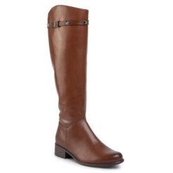Lasocki 3226-01 Brązowy. Brązowe kozaki Lasocki, ze skóry, bez obcasa, bez zapięcia. Za 399.99 zł.