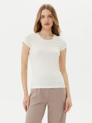 EA7 Emporio Armani T-Shirt 8NTT65 TJDQZ U0005 Biały Regular Fit. Białe t-shirty EA7 Emporio Armani, m, bez wzorów, z bawełny, bez kołnierzyka, bez ramiączek. Za 309.99 zł.