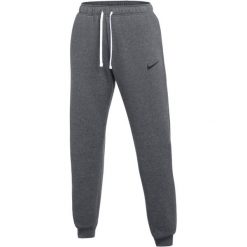 Spodnie damskie Nike Park 26. Szare spodnie materiałowe Nike, na co dzień, bez wzorów, z bawełny. Za 154.99 zł.