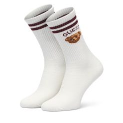 Skarpety długie Guess. Białe skarpety Guess, z aplikacjami. Za 64.99 zł.