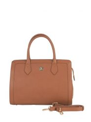 CXL by Christian Lacroix Skórzana torebka "Riley" w kolorze jasnobrązowym - 32 x 32 x 15 cm rozmiar: onesize. Brązowe torby na ramię CXL by Christian Lacroix, bez wzorów, z materiału, przez ramię, bez dodatków. Za 347.99 zł.